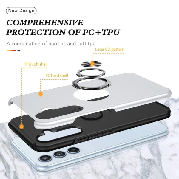 Samsung Galaxy S24+ Fingerring Kickstand Hybrid Taske