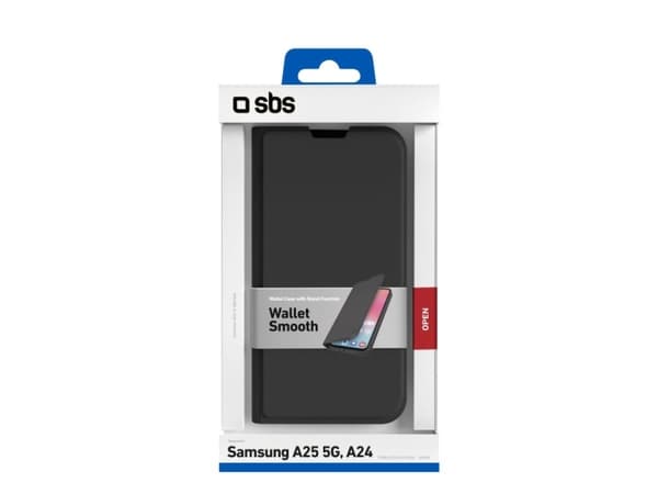 SBS TEBKLITESAA25K, Plånbok, Samsung, Galaxy A25 5G, 16,5 cm (6.5"), Svart