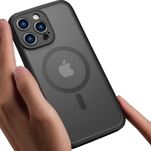 Starkt Magnetiskt Matt Känsla Baksida Fodral för Iphone 15 Pro