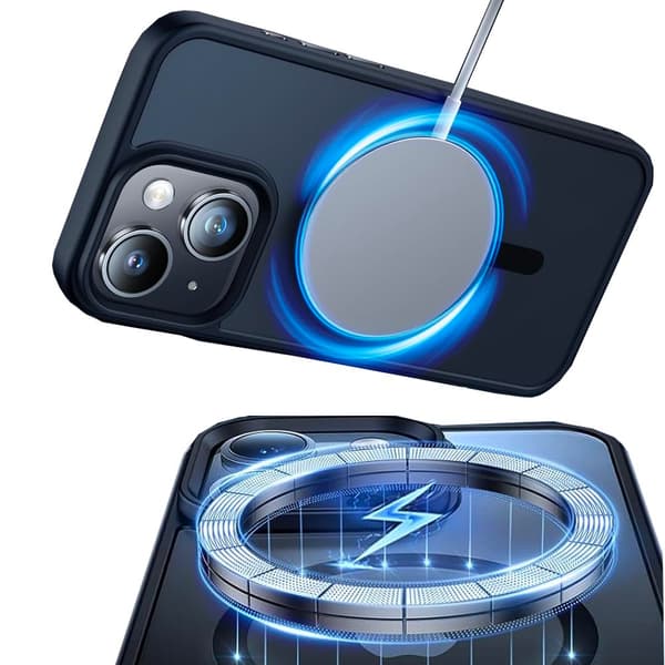 iPhone 15 - Magnetiskt Fodral Med Matt K�nsla