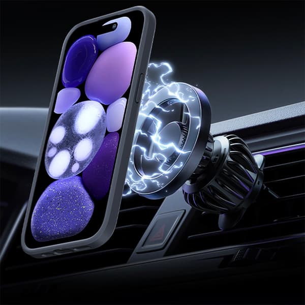 iPhone 15 - Magnetiskt Fodral Med Matt K�nsla