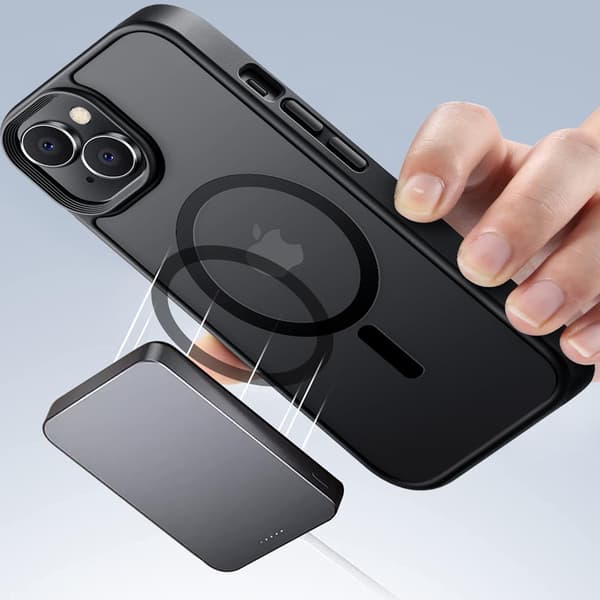 iPhone 15 - Magnetiskt Fodral Med Matt K�nsla