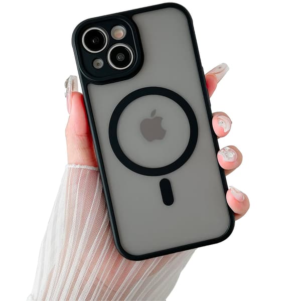 iPhone 15 - Magnetiskt Fodral Med Matt K�nsla