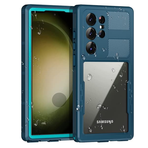 Vattentätt IP68 Skal - Samsung Galaxy S23 Ultra Blå