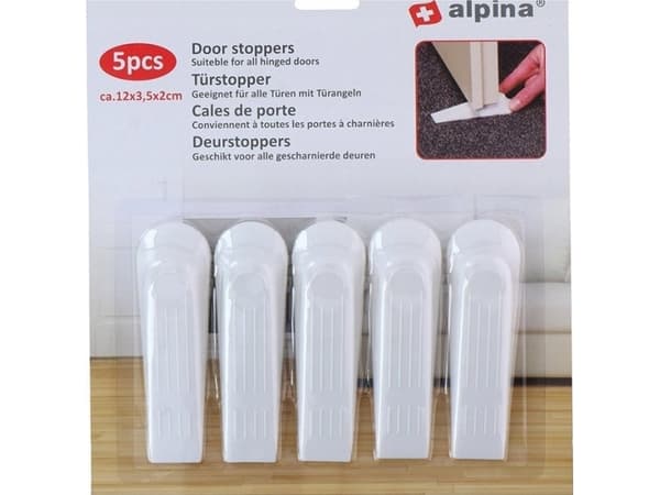 Alpina - Dörrstoppare 5 st (vit)