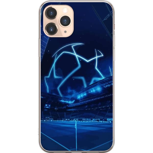 Apple iPhone 11 Pro Läpinäkyvä kuori Sininen Jalkapallo