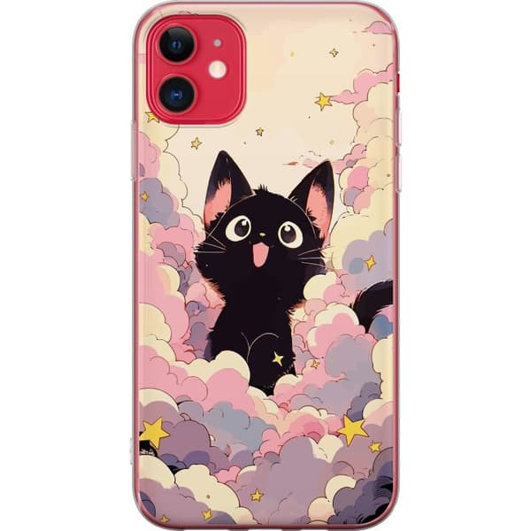 Apple iPhone 11 Gjennomsiktig deksel Kawaii Katt