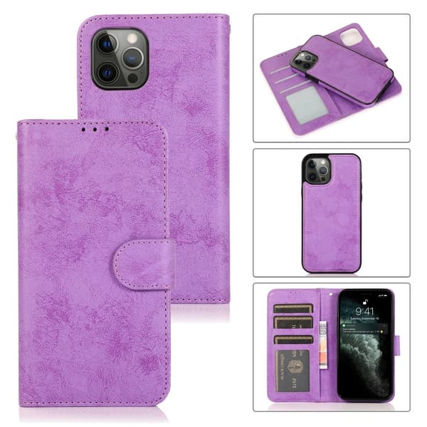 iPhone 15 Pro Max - Elegant Plånboksfodral i PU-läder med 3-kortfack
