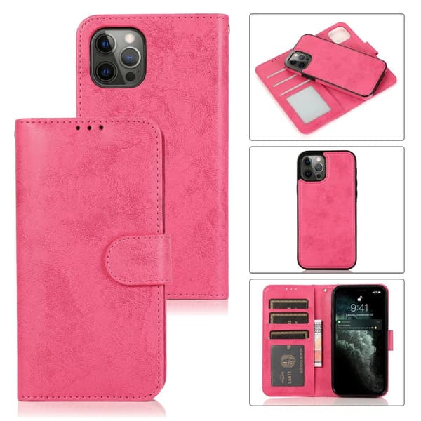 iPhone 15 Pro Max - Elegant Plånboksfodral i PU-läder med 3-kortfack