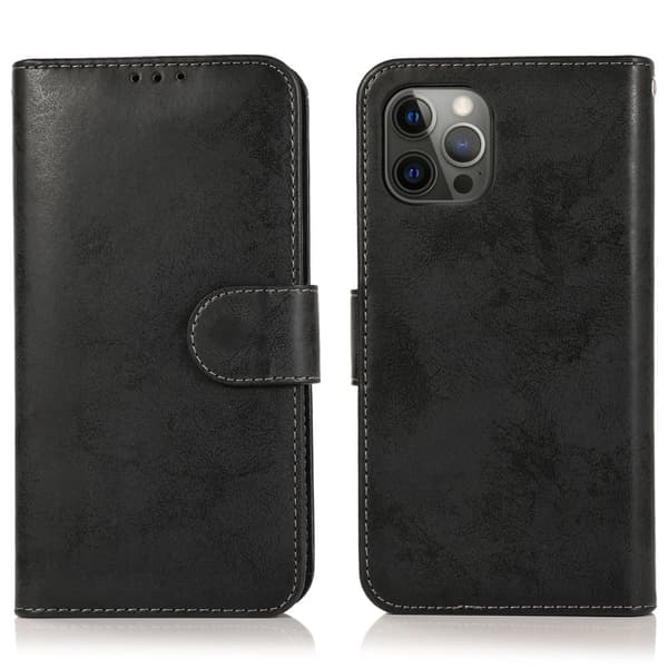 iPhone 15 Pro Max - Elegant Plånboksfodral i PU-läder med 3-kortfack
