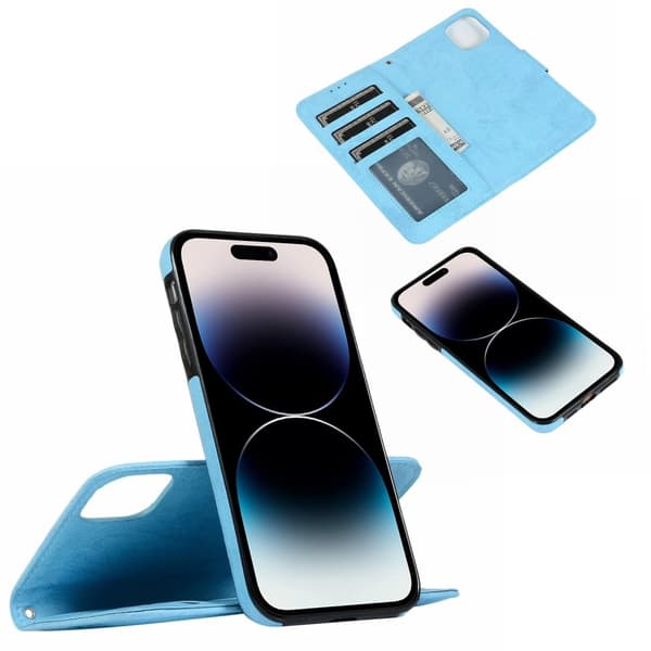 iPhone 15 - Plånboksfodral i Flera Färger med 3-kortfack
