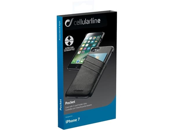 Cellularline SMARTPOCKETIPH747K, Etui, Apple, iPhone 7, 11,9 cm (4.7"), Sort