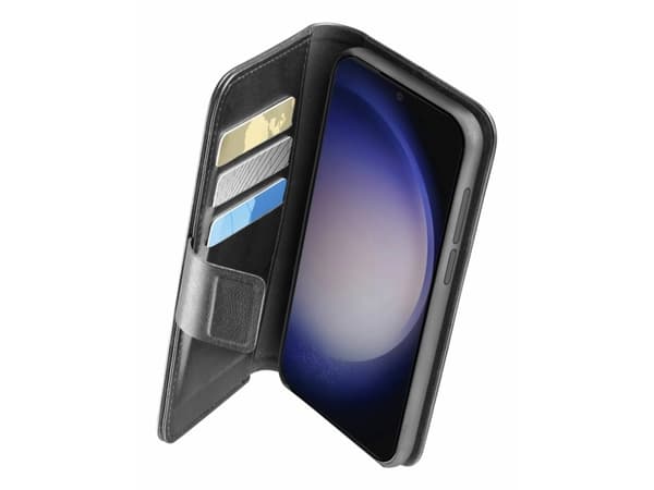 Mobilveske med kortspor Cellular Line Galaxy S24 Wallet Book Agenda, svart