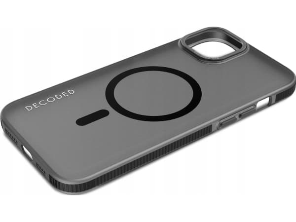 Decoded Etui Decoded Transparent Grip Case z MagSafe do iPhone 15 Plus - szaro-svart