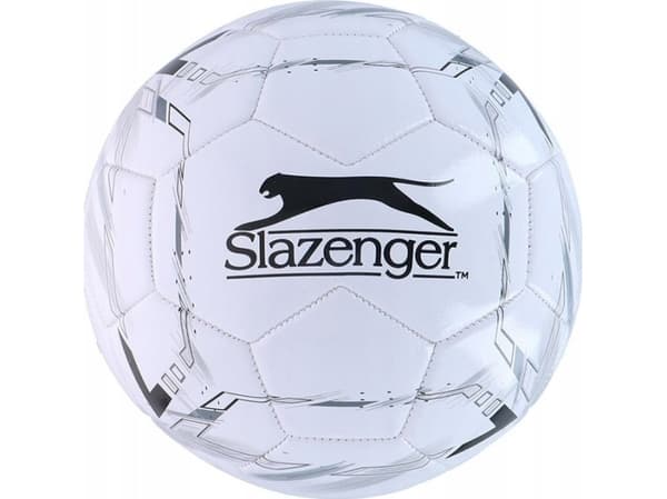Slazenger - Fotballball størrelse 5 (hvit / svart)