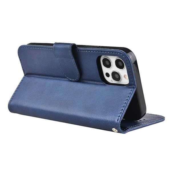 Elegant Fodral i PU-läder med 4 kortplatser för IPhone 15 Pro