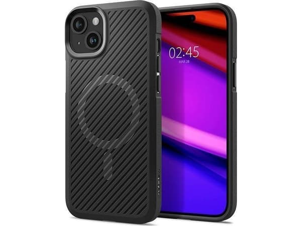 Spigen ACS06455, Omslag, Apple, iPhone 15 Plus, 17 cm (6.7"), Svart