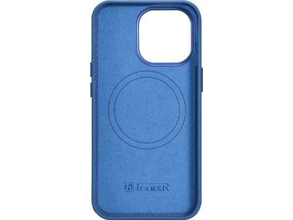 iCarer iCarer Litchi Premium Nahkakotelo iPhone 14 Pro Max magneettinen nahkakotelo MagSafe vaaleansininen (WMI14220712-LB)