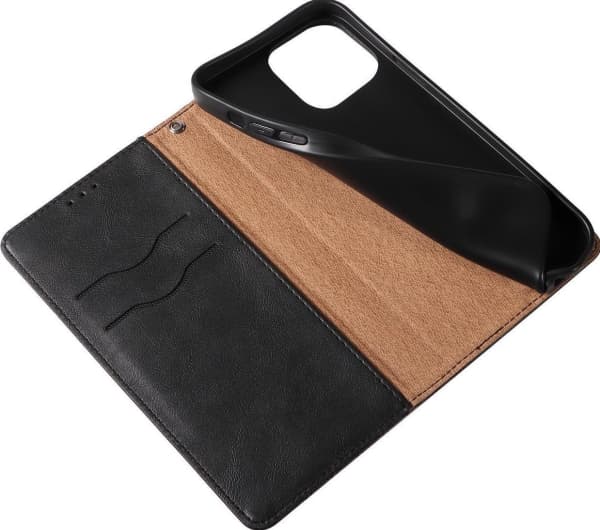 Hurtel Magnet Strap Case for Samsung Galaxy S23 flip cover lommebok mini lanyard stand sort