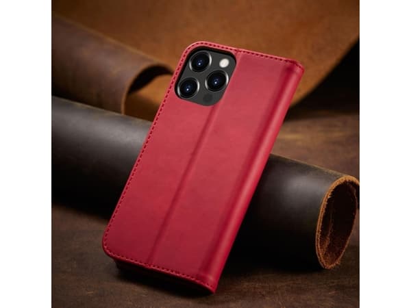 Hurtel Magnet Fancy Case iPhone 14 Plus tapauksessa läppä lompakko jalusta punainen