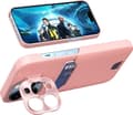 Miniatyrbilde 3 av 5: Hurtel Leather Stand Case for iPhone 14 Pro, kort lommebokdeksel med stativ, rosa