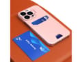 Miniatyrbilde 2 av 5: Hurtel Leather Stand Case for iPhone 14 Pro, kort lommebokdeksel med stativ, rosa