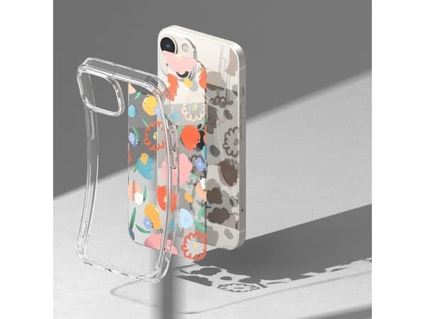 Ringke Ringke Fusion Design Armored Case Deksel med Gelramme iPhone 14 Plus Transparent (Floral) (FD637E31)