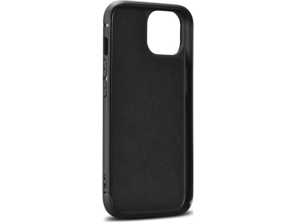 iCarer iCarer Leather Oil Wax-deksel dekket med naturlig lær for iPhone 14 Plus (kompatibel med MagSafe) svart (WMI14220719-BK)