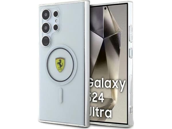 Veske Ferrari FEHMS24LU3CLK S24 Ultra S928 svart/svart hardcase IML Transp Inner Circle Line MagSafe