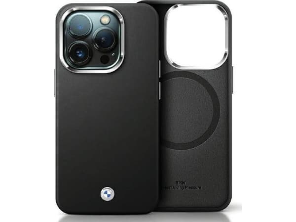 BMW BMHMP15L23PUFWK iPhone 15 Pro6.1"black/black Signature Wrapped Metal MagSafe