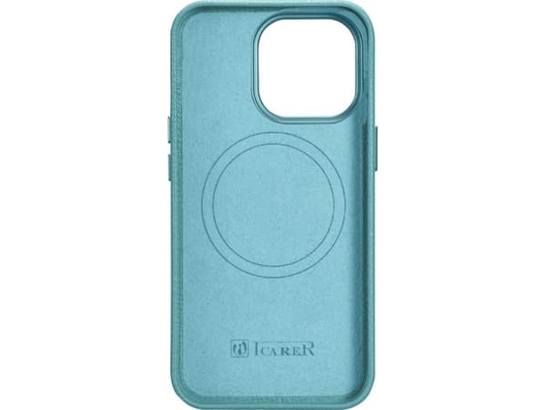 iCarer iCarer Litchi Premium Läderfodral iPhone 14 Pro Max magnetfodral med MagSafe grön (WMI14220712-GN)