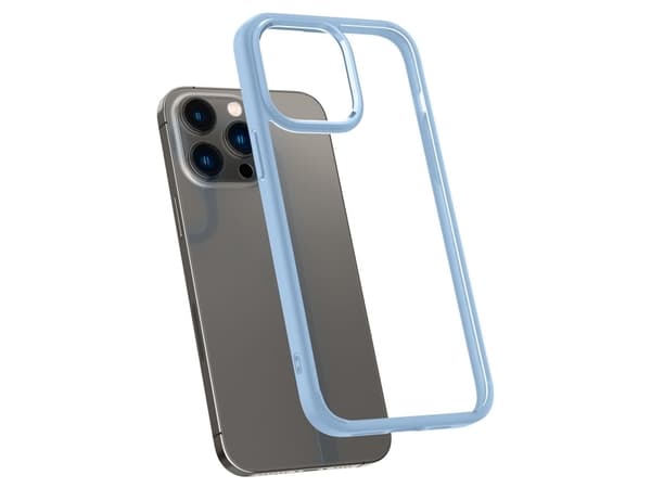 Spigen ACS04640, Omslag, Apple, iPhone 14 Pro Max, 17 cm (6.7"), Blå, Transparent