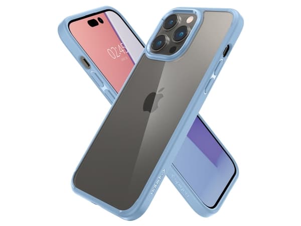 Spigen ACS04640, Omslag, Apple, iPhone 14 Pro Max, 17 cm (6.7"), Blå, Transparent