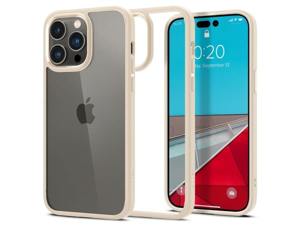Spigen ACS04641, Omslag, Apple, iPhone 14 Pro Max, 17 cm (6.7"), Beige, Transparent