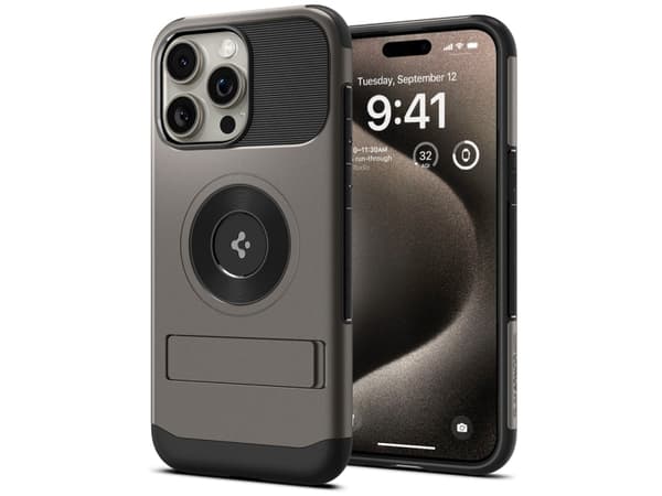 Spigen ACS06451, Omslag, Apple, iPhone 15 Pro Max, 17 cm (6.69"), Grå