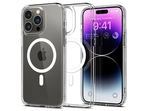 Spigen Crystal Hybrid, Suojus, Apple, iPhone 14 Pro, 15,5 cm (6.1"), Läpinäkyvä