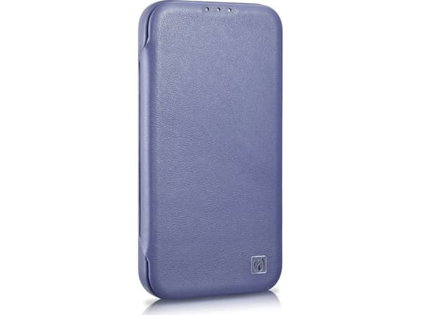 iCarer iCarer CE Premium Leather Folio Case iPhone 14 Pro Max nahkakotelo magneettiläpällä MagSafe vaaleanlila (WMI14220716-LP)