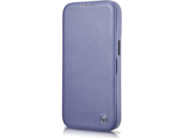 iCarer iCarer CE Premium Leather Folio Case iPhone 14 Pro Max nahkakotelo magneettiläpällä MagSafe vaaleanlila (WMI14220716-LP)