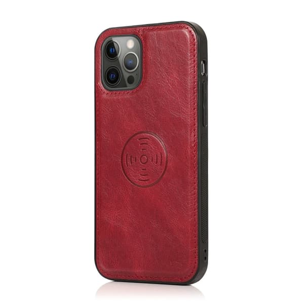 iPhone 15 Pro - Elegant Plånboksfodral i Lyxigt Läder med Korthållare