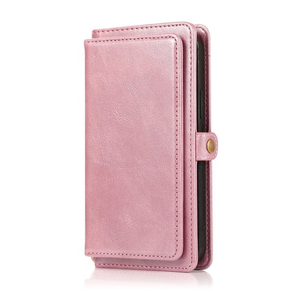 iPhone 15 Pro - Elegant Plånboksfodral i Lyxigt Läder med Korthållare