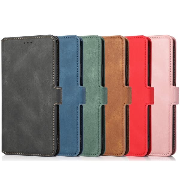 iPhone 15 Plus - Elegant Flip Wallet Skinnfodral