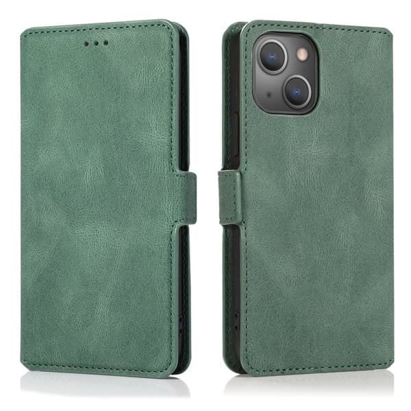 iPhone 15 Plus - Elegant Flip Wallet Skinnfodral