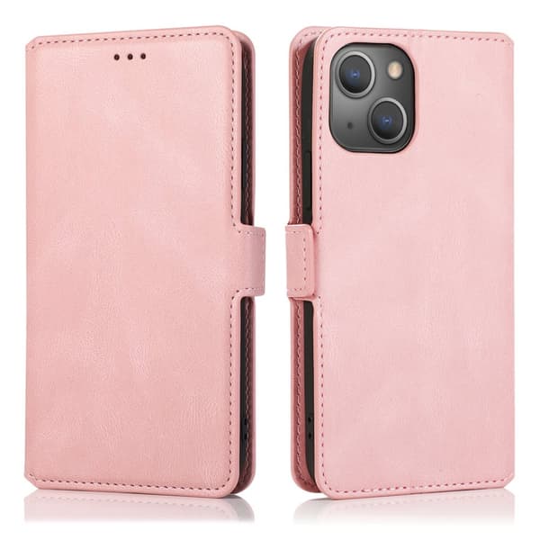 iPhone 15 Plus - Elegant Flip Wallet Skinnfodral