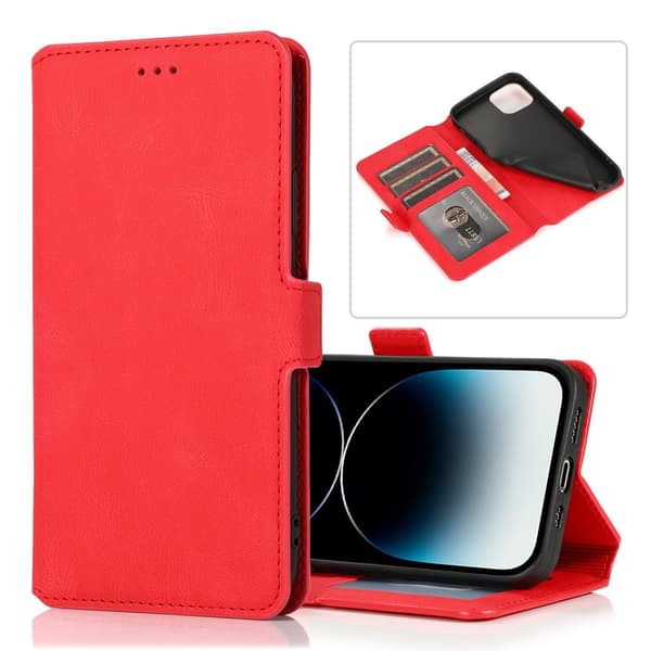 iPhone 15 Plus - Elegant Flip Wallet Skinnfodral