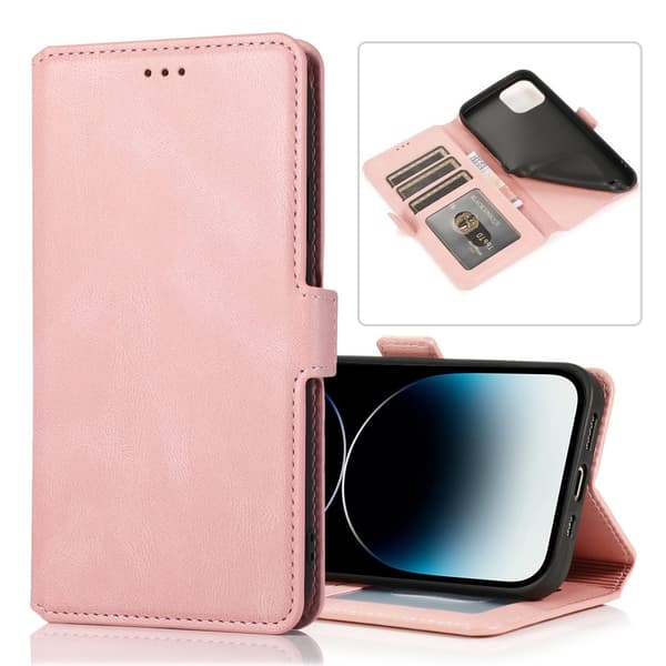 iPhone 15 Plus - Elegant Flip Wallet Skinnfodral