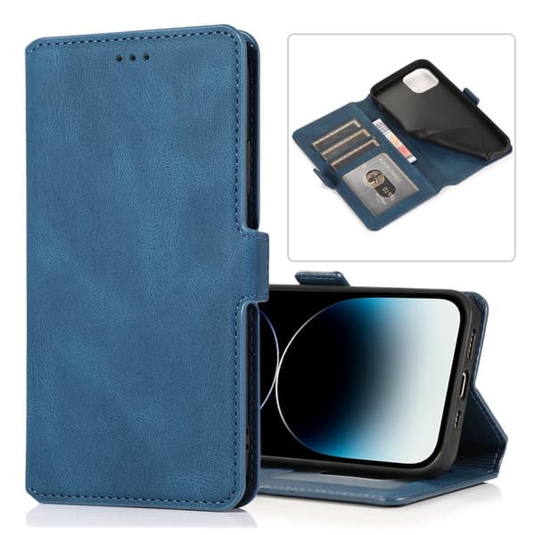 iPhone 15 Plus - Elegant Flip Wallet Skinnfodral