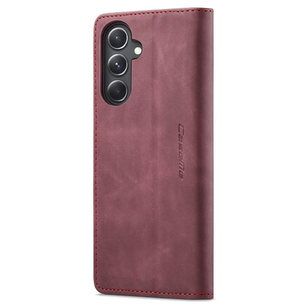 CASEME Plånboksfodral Samsung Galaxy S23 FE - Vinröd