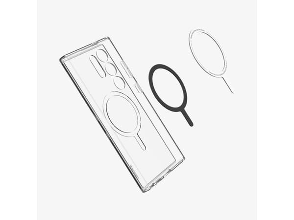 Spigen Ultra Hybrid Metal Ring, Omslag, Samsung, Galaxy S24 Ultra, 17,3 cm (6.8"), Transparent