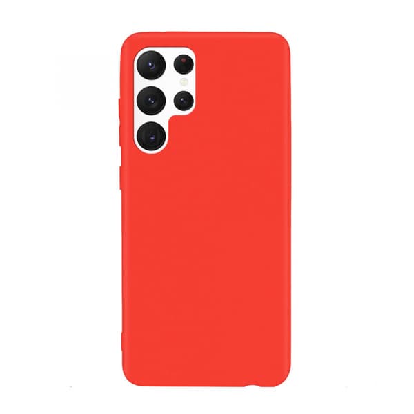 Silikoneetui til Samsung Galaxy S21 Ultra, Rød