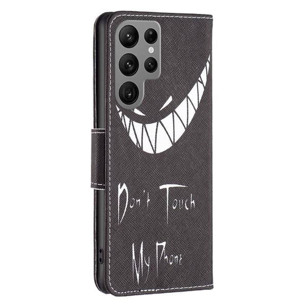 Til Samsung Galaxy S24 Ultra tegnebogstativetui mønstertelefoncover